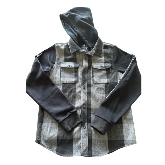 Zoo York Hooded Plaid Shirt - Youth - Picture 1 of 5